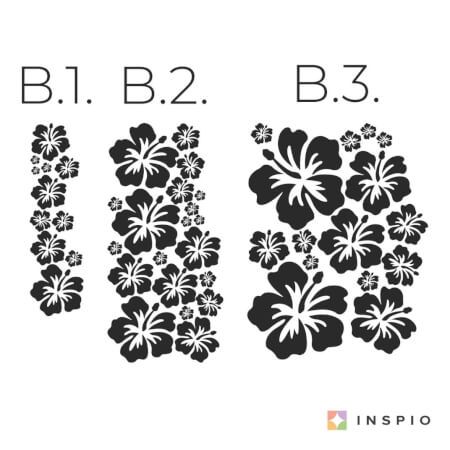 Stickers muraux - Fleurs d'Hibiscus