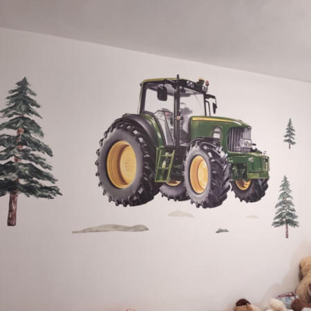 Autocolant pentru perete - Tractor