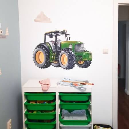 Dětské samolepky na zeď pro kluky - Traktor