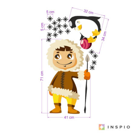 Wall decals - Eskimo and stars