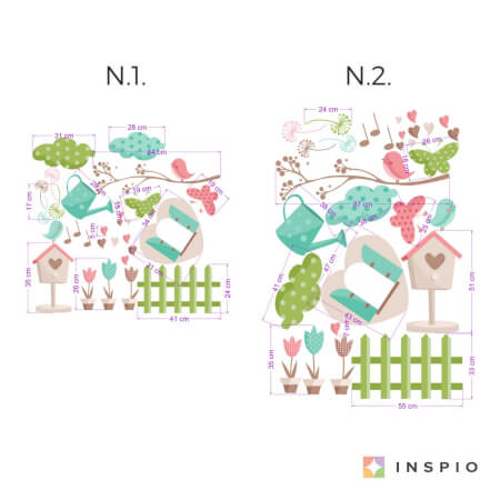 kunst rib Maak een bed Mooie stickers uit de tuin tot in een sprookjesachtige kinderkamer. | INSPIO