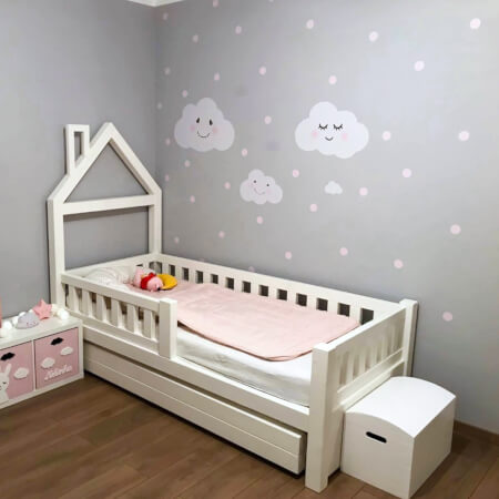 Wall sticker - Clouds with dots