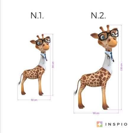 Dětské samolepky na zeď - Dr. Žirafa