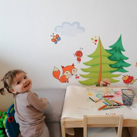 Wall sticker - Animals in the forest