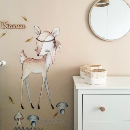Fawn sticker for a children's room