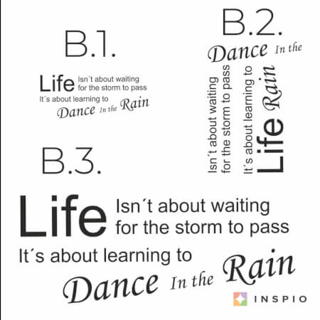 Falmatrica idézet - Dance in the rain