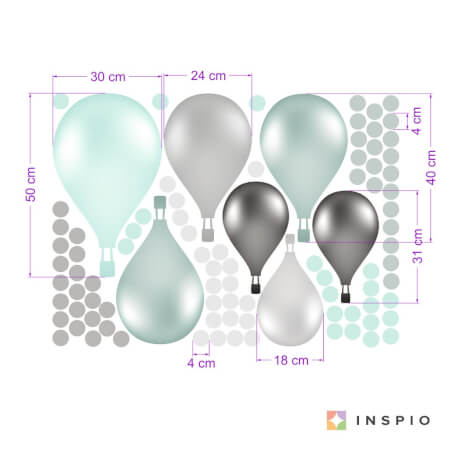 INSPIO norvegiško stiliaus lipnūs balionai 