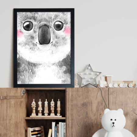 Cuadro para una habitación infantil - La imagen de un koala
