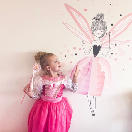 Dětské samolepky na zeď - Kouzelné víly pro princezny