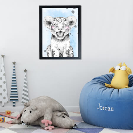 Kleurrijke Jachtluipaard schilderij - Decoraties voor uw kinderkamer