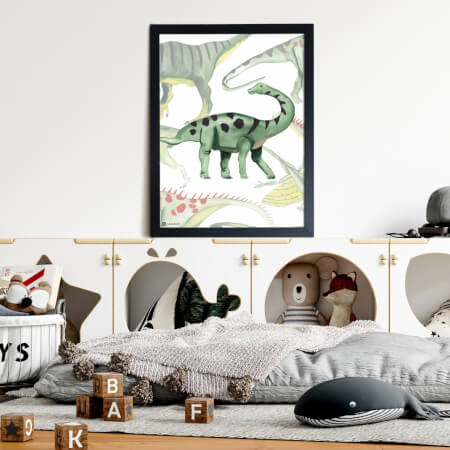 Obrazy na stěnu do dětského pokoje - Dinosaurus 2