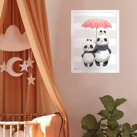 Obrázok do detskej izby s pandami