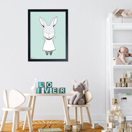 Obrazy na stenu do detskej izby - Zajačik