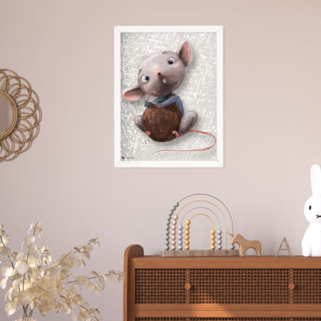 Obrazy na stenu do detskej izby - Myšiačik