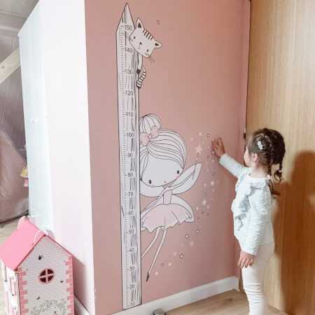 INSPIO groeimeter aan de muur - Fairy