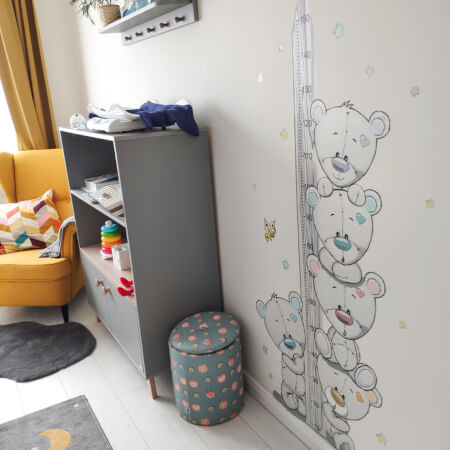 Toise murale pour enfant - Oursons