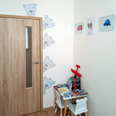Stickers til omkring døren – plysbjørn