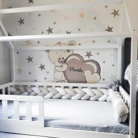 Children’s wall sticker - Teddy bear with a name