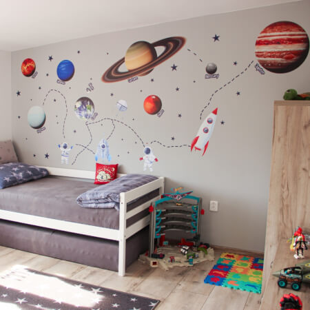 Nálepky na stenu - Vesmír, planéty, slnečná sústava