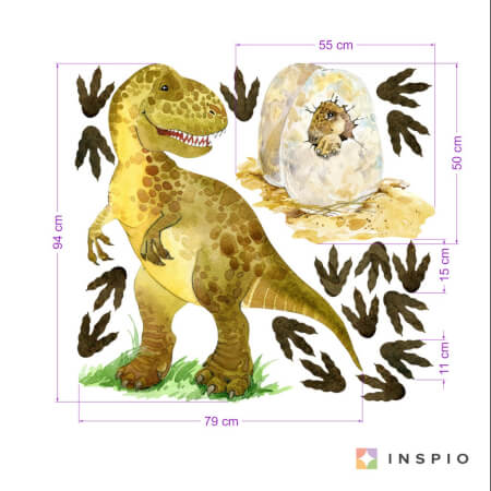 Tyrannosaurus Dinosaurus - stickers voor jongens
