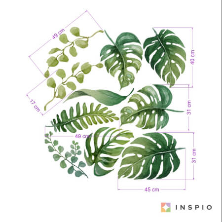 Wall stickers - Tropical leaves