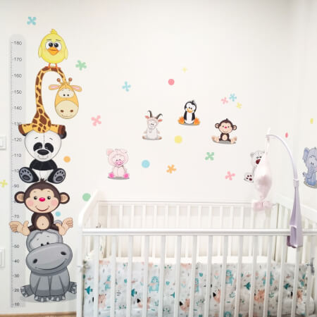 Стикер на метър за стена за детска стая – бебета животни