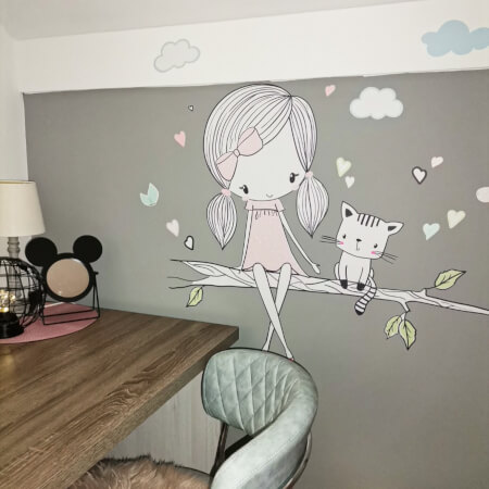 Itseliimautuvat seinätarrat – Keiju lapsen makuuhuoneeseen