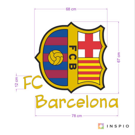 Samolepka na stenu FC Barcelona