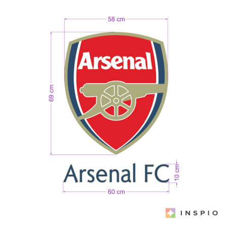 FC Arsenal Londen muursticker