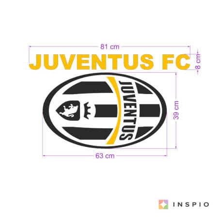 Adhesivo decorativo de fútbol Juventus Turín