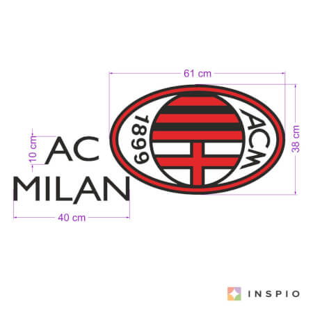 Autocolant de perete AC Milan
