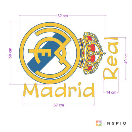 Real Madrid sticker mural
