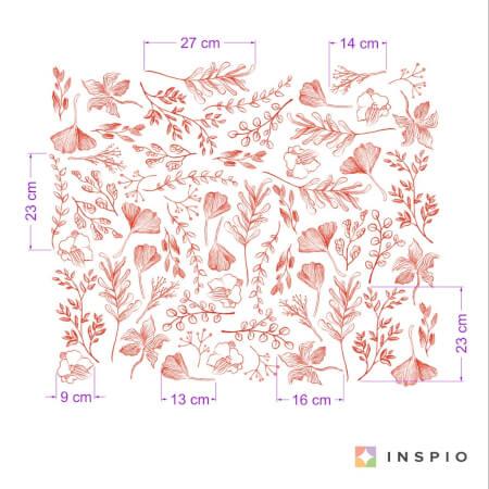 Pegatinas ecológicas con motivos florales | INSPIO