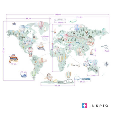 Carte du monde pour enfants