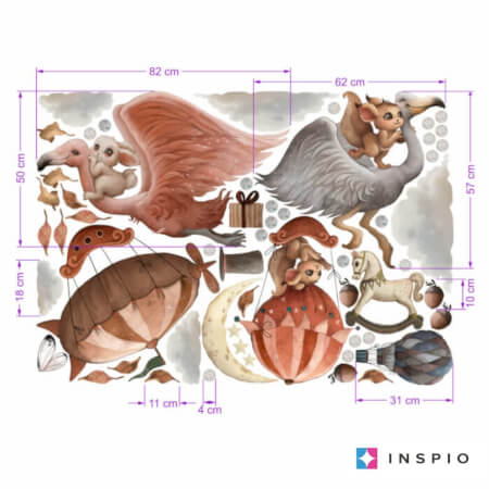 Stickers muraux pour enfants - Monde magique