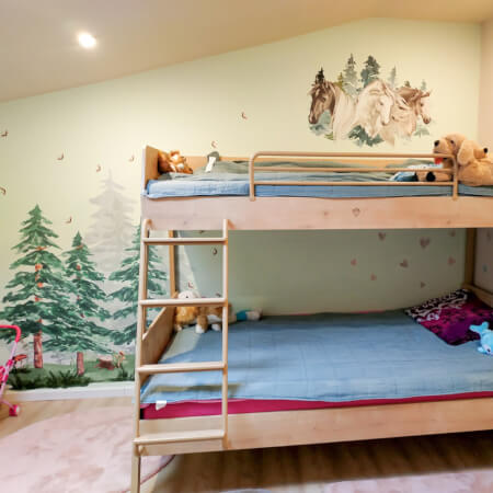 Un paysage de forêt pour la chambre de votre d'enfant