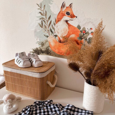 Fox, deer, squirrel - wall stickers
