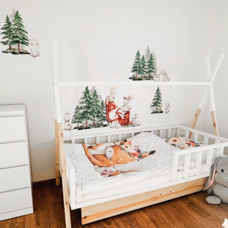 Wall stickers - Rabbits in the forest