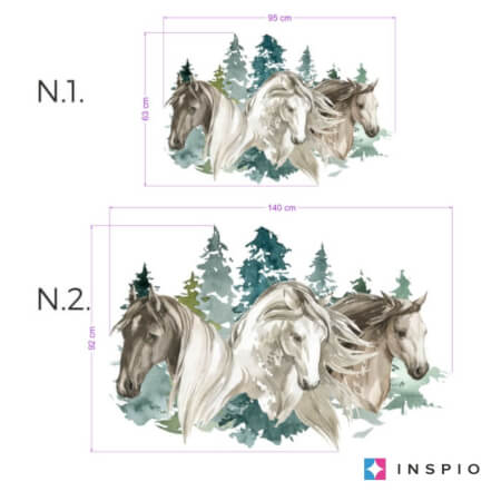 Sticker til drenge – Heste i naturen