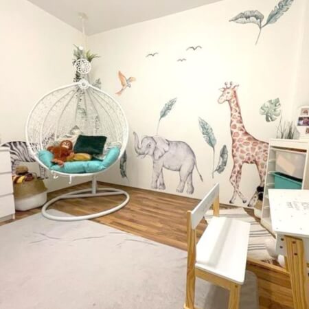 Wall stickers - Elephant and zebra from SAFARI