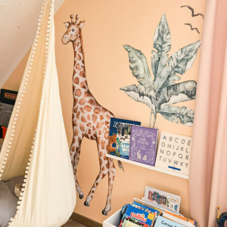 Textile stickers - Giraffe from SAFARI world 