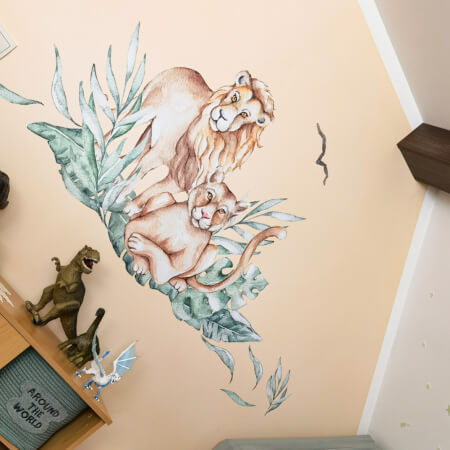 Nálepka na stenu - SAFARI zvieratká z divočiny