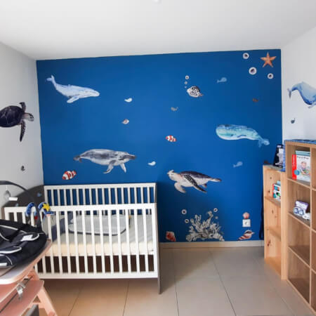 Samolepky na zeď dětské - Podmořský svět