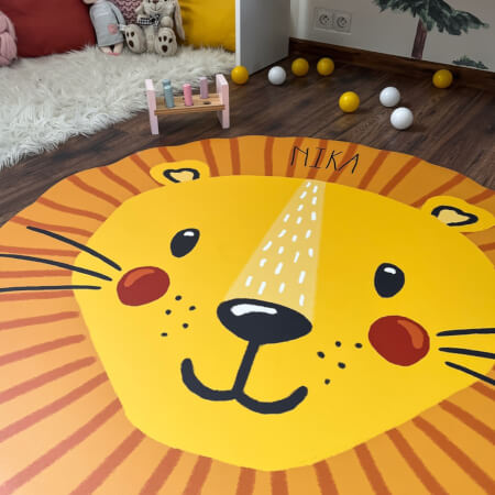 Detská podložka na hranie - Žltý lev