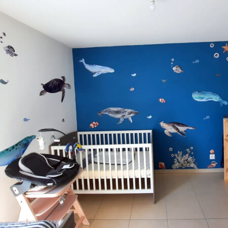 Αυτοκόλλητα για το Δωμάτιο των Παιδιών - Κόσμος του Υποβρύχιου