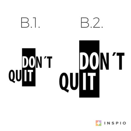 Motivačná nálepka na stenu - Don´t quit, do it