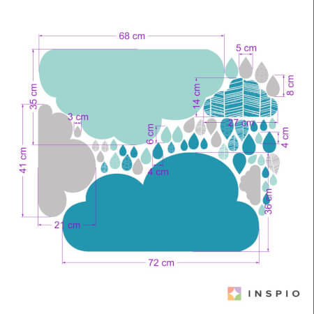 Wolken-Sticker für IKEA-Regale 001op