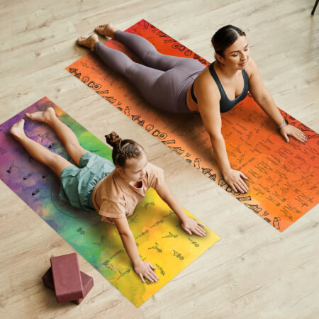 INSPIO tornaszőnyeg, vinyl matrac tornagyakorlatokkal otthonra - fitness