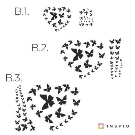 Stickers muraux - Papillons d'ornement