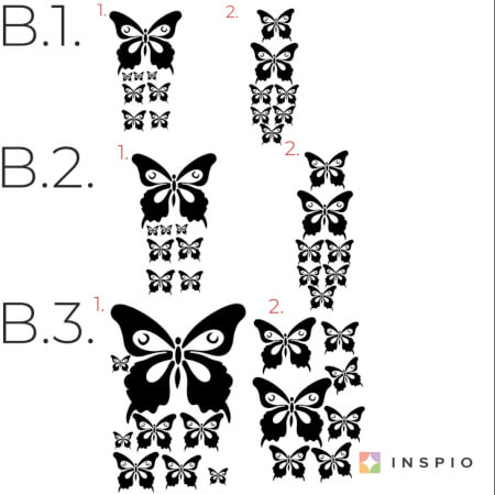Stickers muraux - Jolis papillons